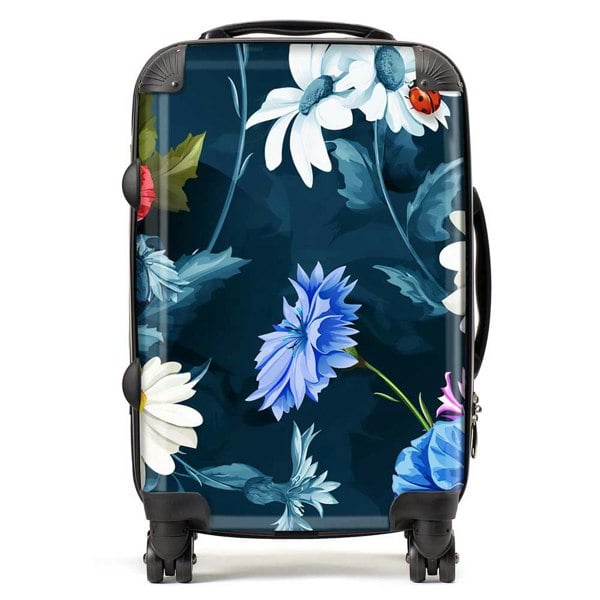 Warren Reed Poppy Flowers With Chamomile Suitcase