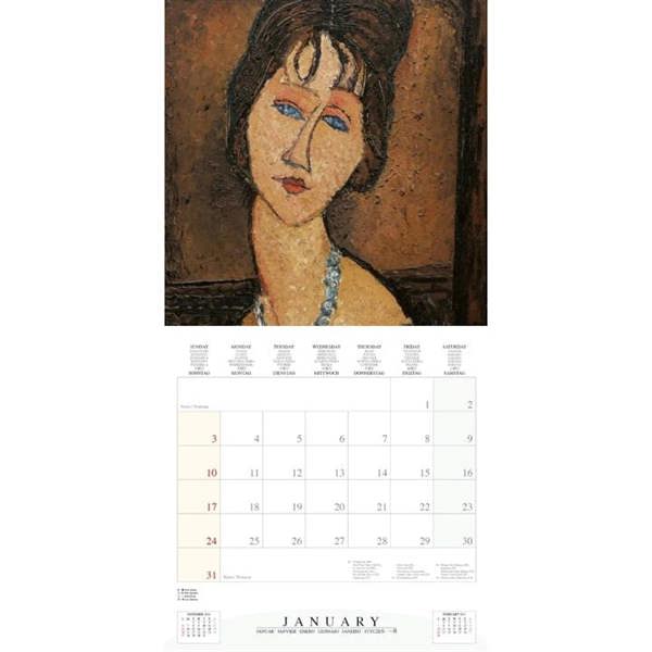 Modigliani, Sensual Portraiture Calendar 2027, Wall Calendars, Month To View, Art, Gift