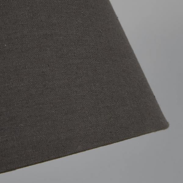 Lighting Collection LINEN TAPERED SHADE 30CM CHARCOAL