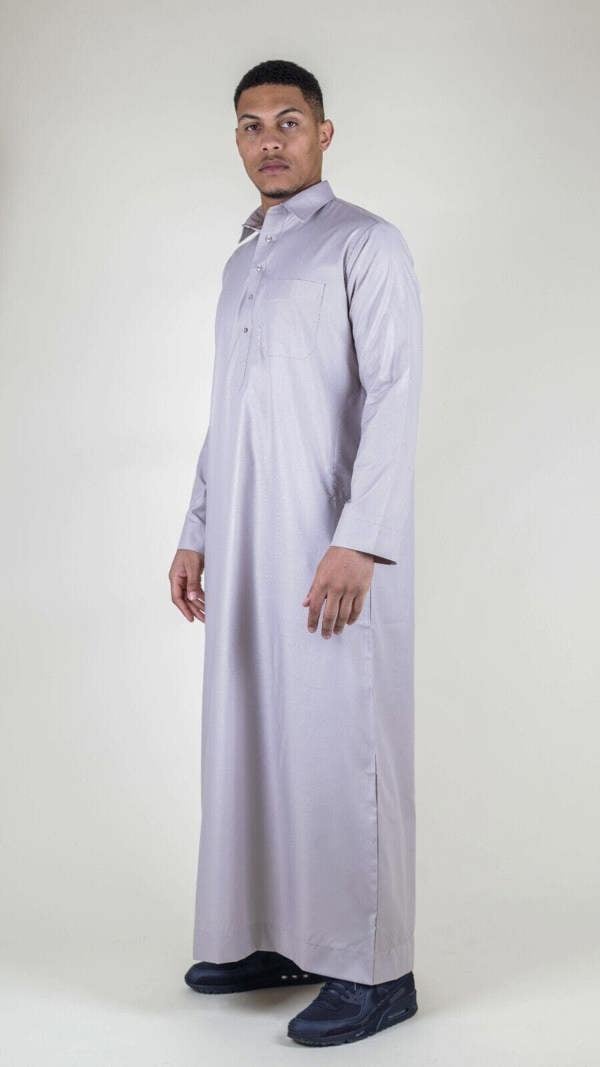 Infinity Leather Mens Thobe Jubba Saudi Ramadan Eid Islamic Kaftan Kaudara Arabic Jubbah