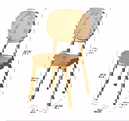 Fanny Dining Chair, Rattan-Weilai Concept-Weilai Concept