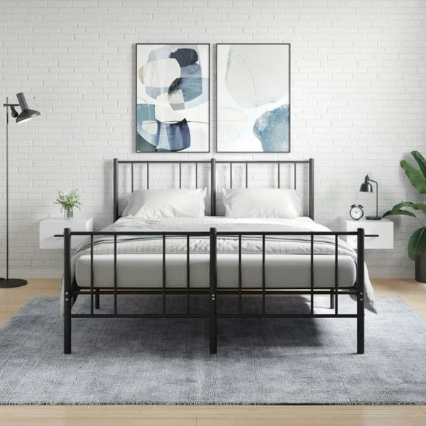 Berkfield Wall-mounted Bedside Cabinets 2 pcs High Gloss White 35x35x20 cm