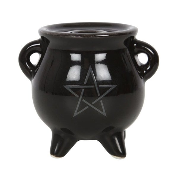 Serano Pentagram Cauldron Ceramic Incense Holder