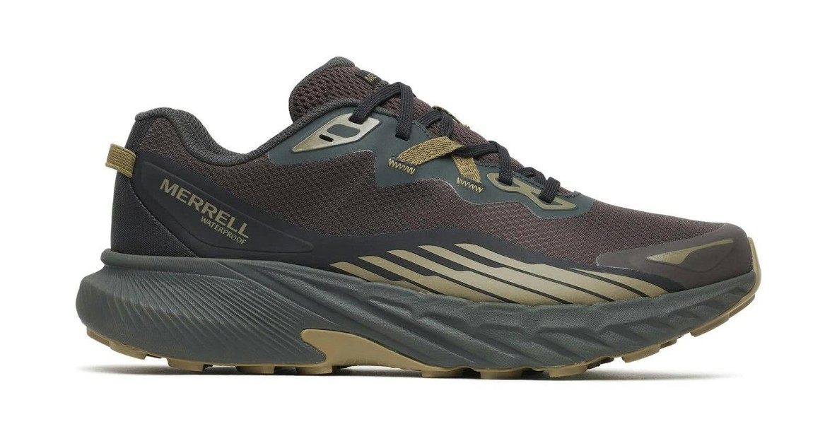 Merrell Mens Agility Trail WP Running Trainers Walking Shoes Coal J00005618