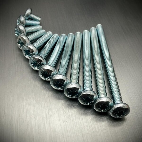 Fixaball M2 Machine Screws Pozi Pan BZP Zinc DIN 7985