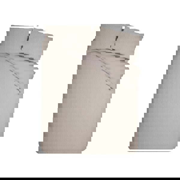 Catherine Lansfield Crinkle Seersucker Duvet Cover Set Natural