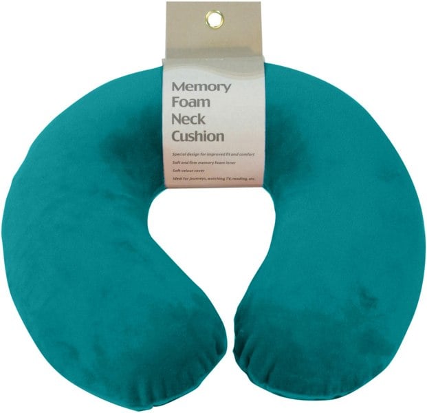 Aidapt Memory Foam Neck Cushion Teal Green