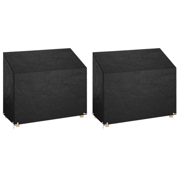 Berkfield Garden Bench Covers 2 pcs 8 Eyelets 160x70x70/88 cm Polyethylene