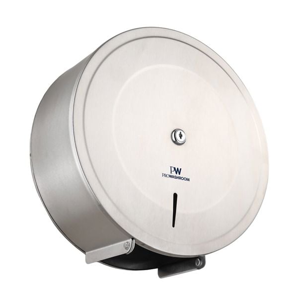 ProWashroom Pro Washroom Stainless Steel Toilet Roll Dispenser Jumbo 300mm Roll Holder,