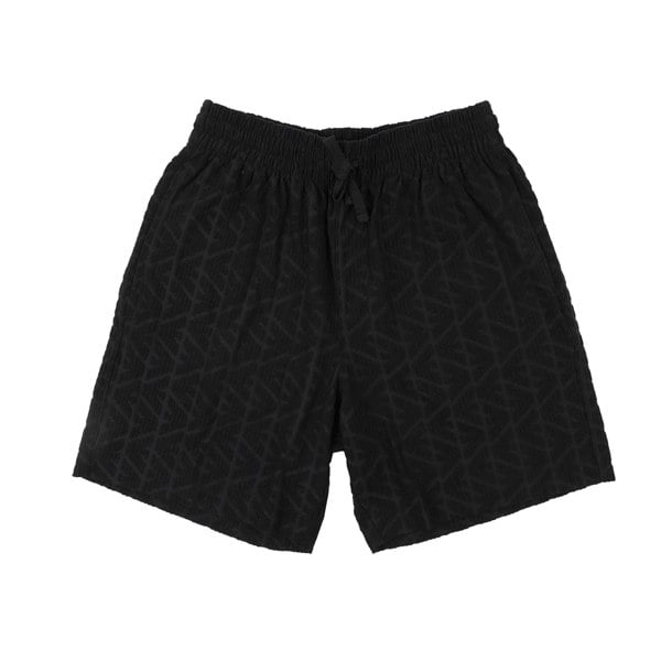 Emporio Armani Beach Woven All Over Eagle Bermuda Shorts Black