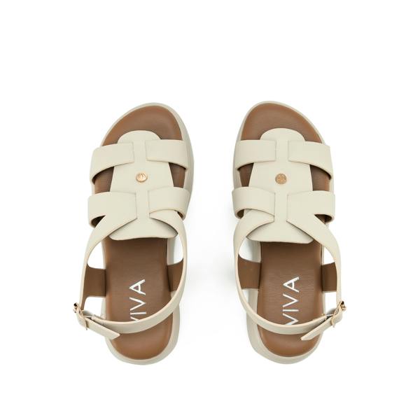 VIVA Skye: Women's Adjustable Buckle Strap Flatform Small Wedge Sandals