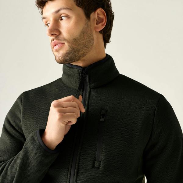 Regatta Mens Brayleigh Full Zip Fleece Jacket - Dark Khaki - 