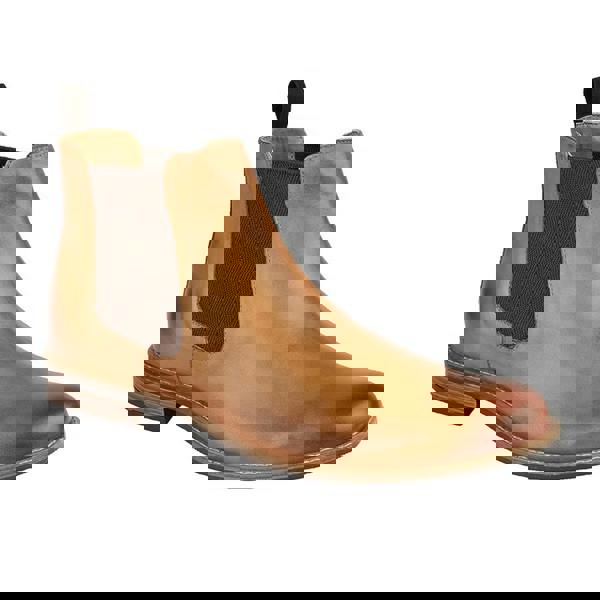 Roamers Mens Leather Gusset Boots - Tan