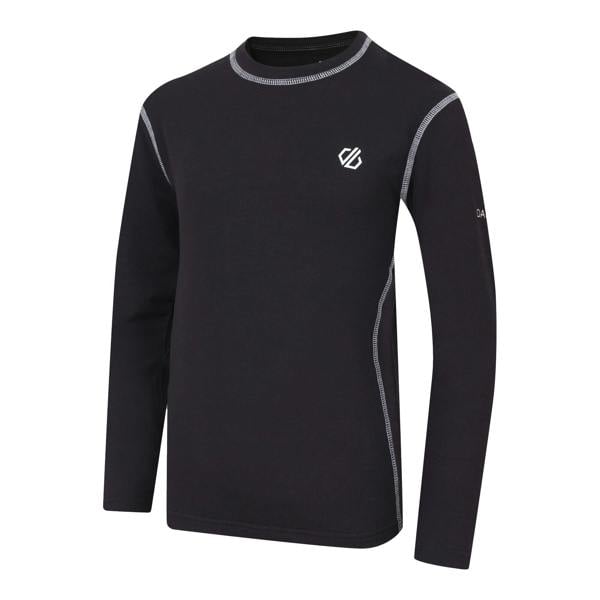Dare 2B Childrens/Kids Pow II Camo Base Layer Set - Black - 