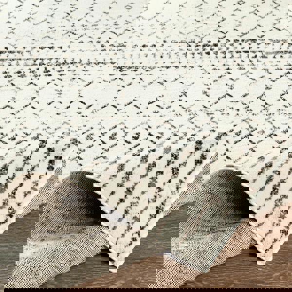 Livabliss Pisa-Geometric Black Off-White Grey Rug