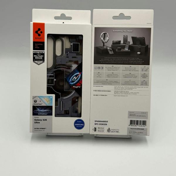 Spigen Ultra Hybrid Mag Case with MagFit for Samsung Galaxy S26 Ultra 6.9" Zero One Black - ACS10682