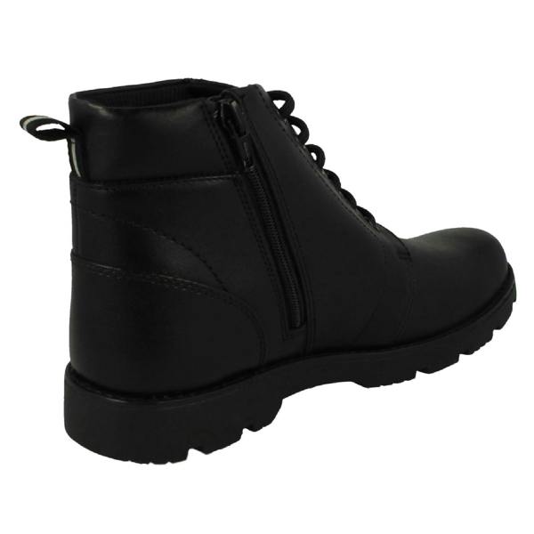 Clarks Boys Clarks Smart Biker Style Ankle Boots Heath Mid Y