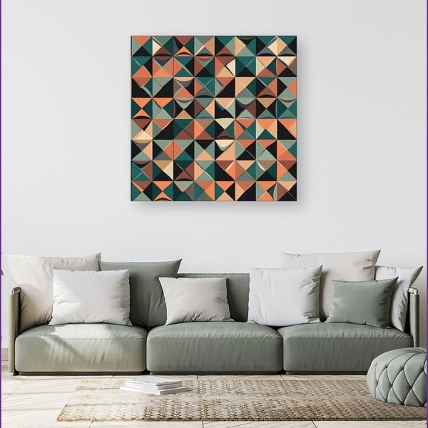 Warren Reed Geometric Print Pattern Canvas