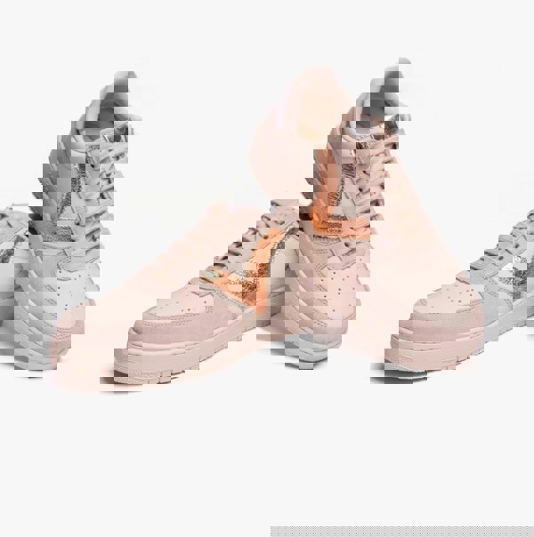 Victoria MADRID METAL & SPLIT LEATHER Womens Trainers Nude