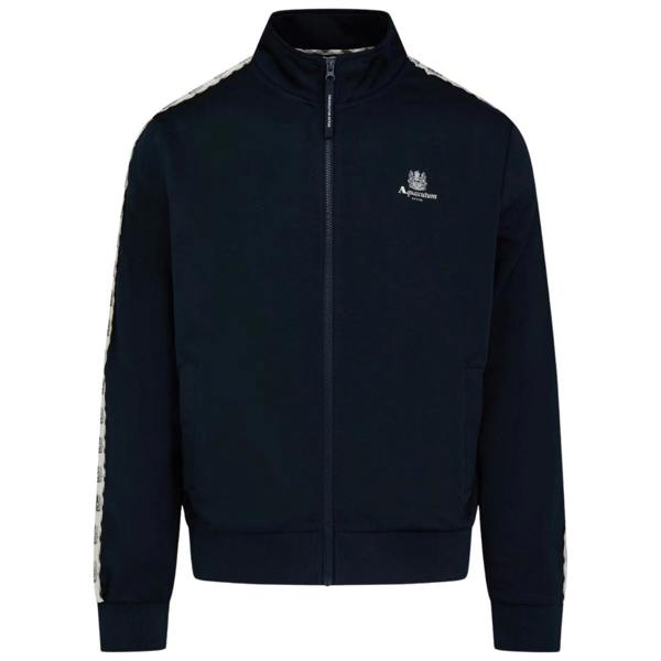 Aquascutum Active CREST TAPE TRACK TOP AA_B006_SW018 11 Navy Zip Sweater Mens S
