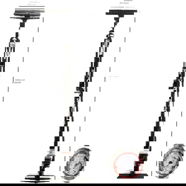 Sport Direct 160 PSI Steel Track Floor Bike Pump and Gauge with Dual Valve