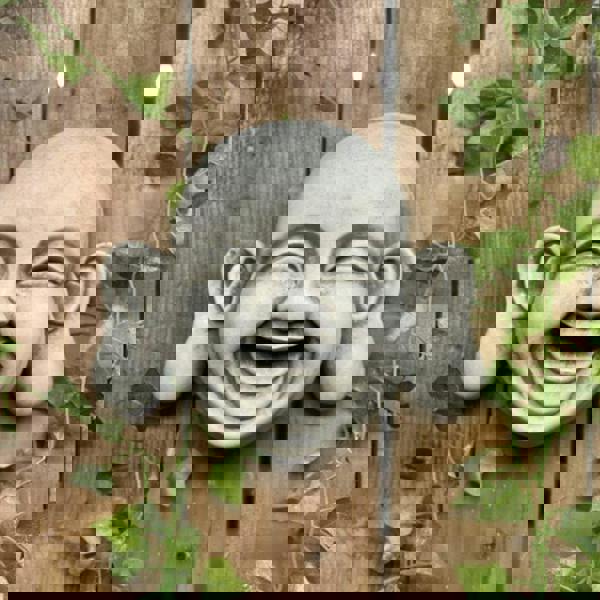 Cheerful Large Buddha Plaque