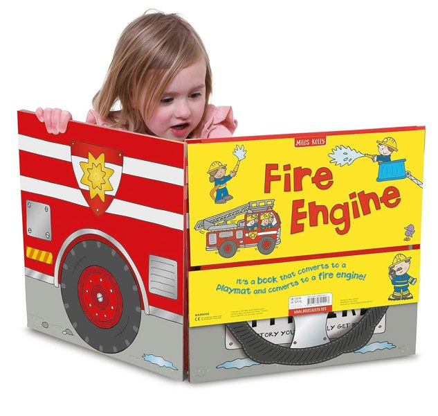 Convertible Fire Engine - Great Value Sit In Fire Engine, Interactive Playmat and Fun Storybook