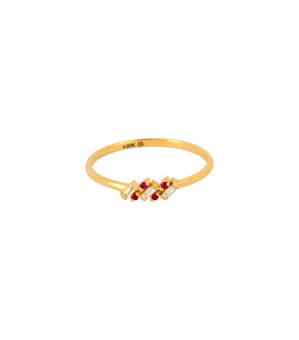 Hafeez Jewellery Fusayfsa Ruby and Diamond Ring