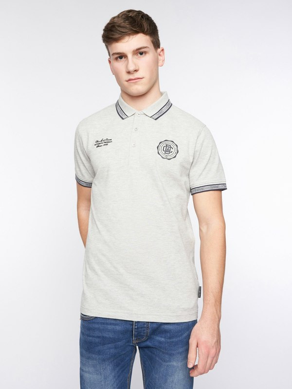 Duck and Cover Keyaan Polo - Grey Marl