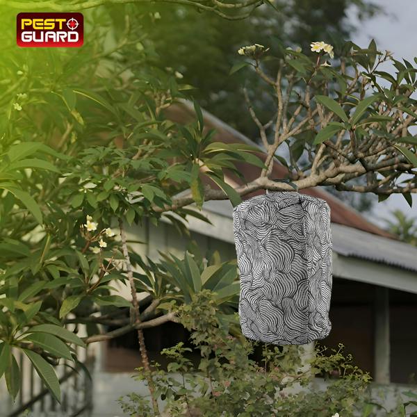 Pest Guard Wasp Nest 2 Pack - Fake Wasp Nests, Weather Resistant Hanging Wasp & Hornet Decoy for Garden & Patio