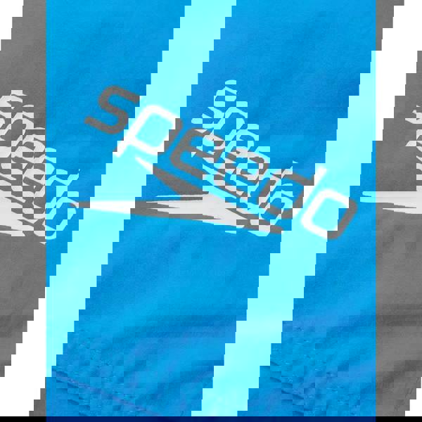 Blue Speedo Essentials watershorts with elasticated waist and white logo