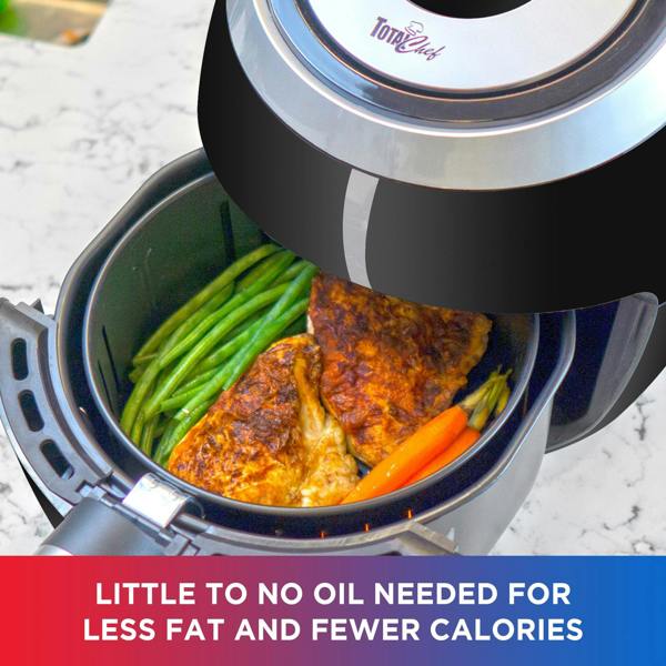 Total Chef 3.6L Air Fryer Digital Touchscreen with 7 Cooking Presets & Programmable Timer