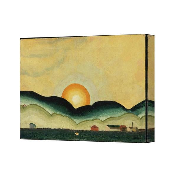 Benjamin Tate Design Sunset Landscape Diptych Canvas Wall Art Canvas 5500