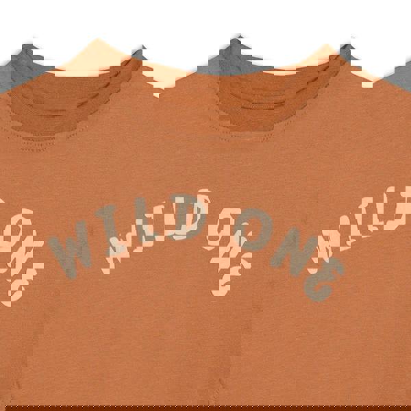 Baby Unisex Graphic Printed Top, Brown - Minicuddles