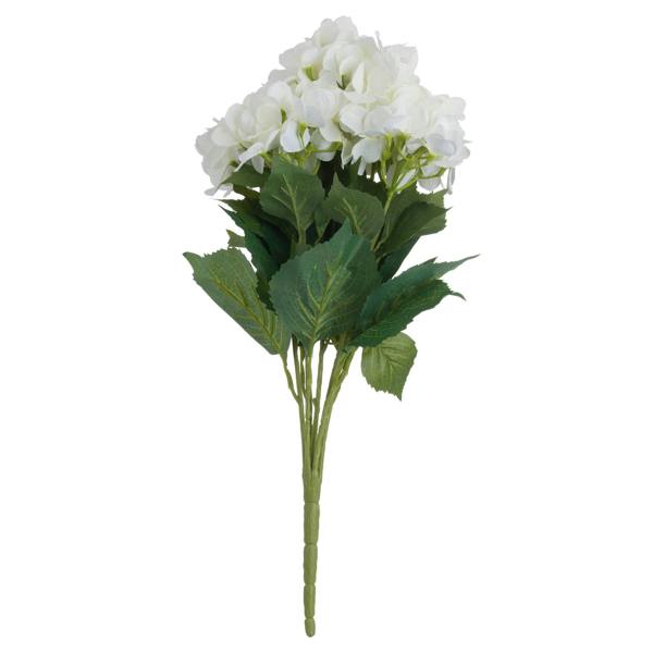 Wyld Haus Set of 3 Artificial Flowers White Hydrangea Bouquets