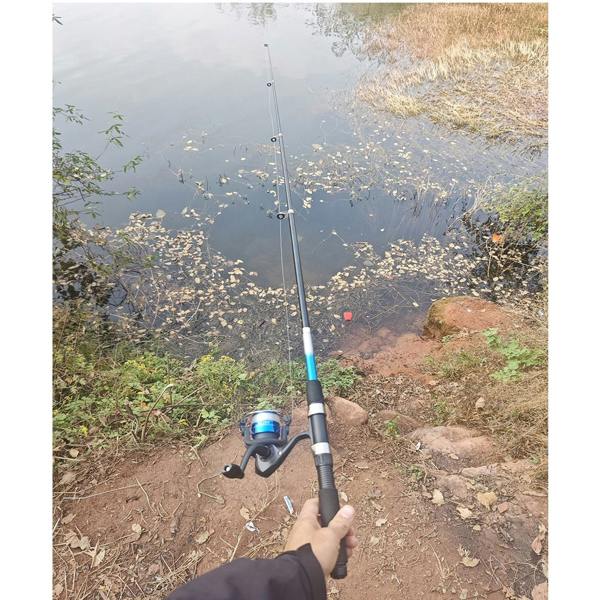 Gr8 Garden 1.8m Telescopic Fishing Rod & Spinning Reel Combo Full Tackle Kit for Beginners