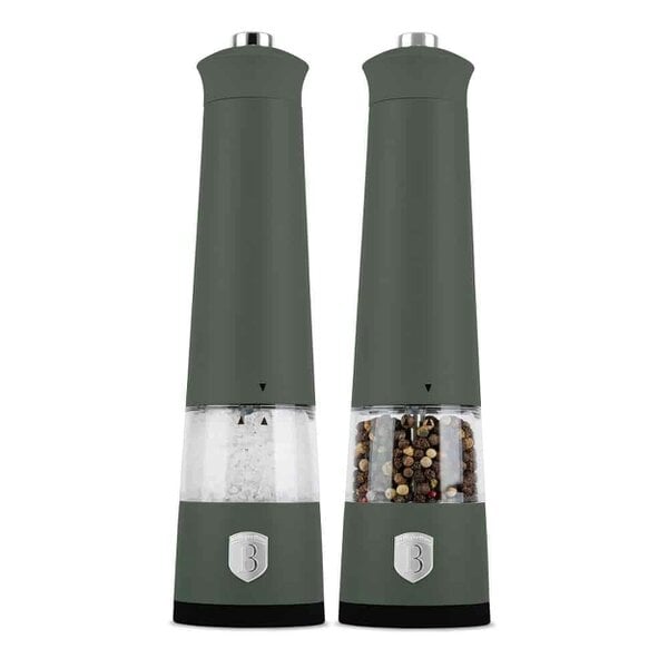 Berlinger Haus Electric Pepper and Salt Mill Set Matt Green BH9885