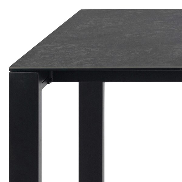 Wyld Haus Mexico 8 Seater Matt Black Ceramic Dining Table
