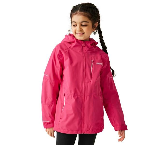 Regatta Childrens/Kids Calderdale II Waterproof Jacket - Pink Potion - 