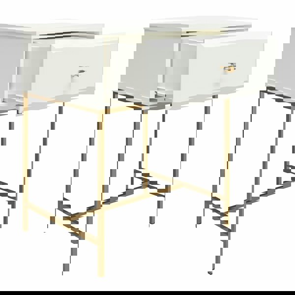 Dorel Home Effie Nightstand with 1 Drawer White