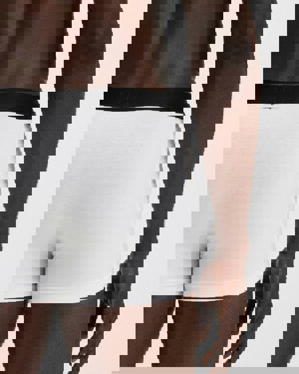 BOSS Orange 3-Pack Mens Stretch-Cotton Trunks with Logo Waistbands - White/Grey/Black 999