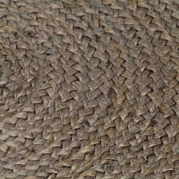 Berkfield Handmade Rug Jute Round 150 cm Grey