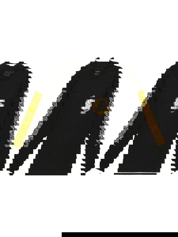 Amiri Kids Landscape Frame Long Sleeve Tee – Black