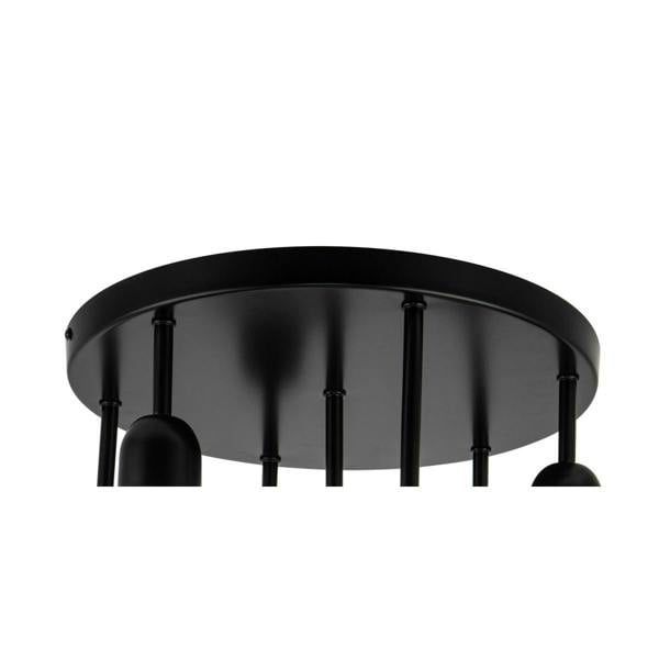 COSYLYTE Broome Bathroom 7 Light Opal Glass Ceiling Light