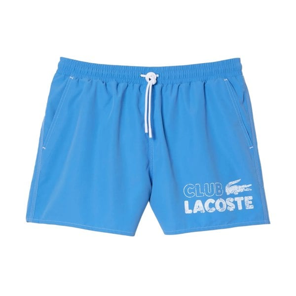 Lacoste Mens Quick Dry Swimming Trunks - Blue