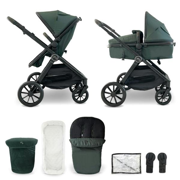 My Babiie MB220 2-in-1 Pramette - Forest Green