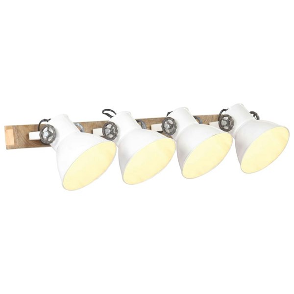 Berkfield Industrial Wall Lamp White 90x25 cm E27