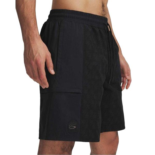 Under Armour Mens Water Repellent Basketball Shorts - Black - 