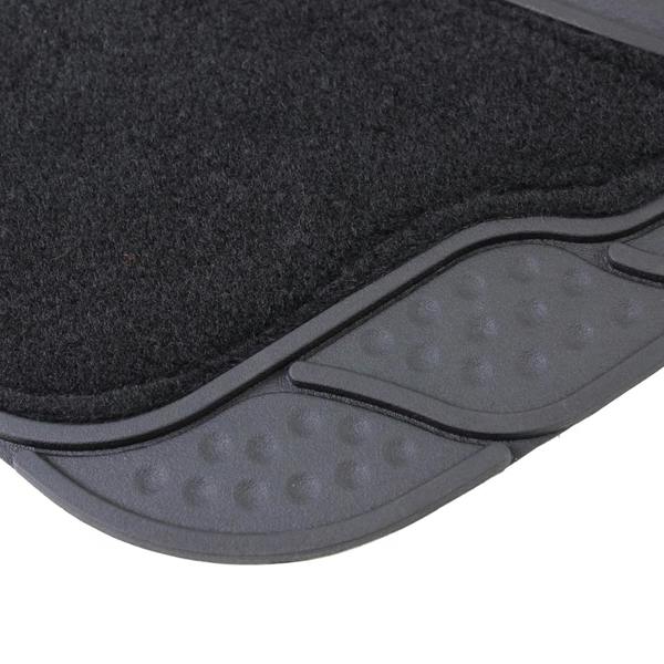 4 Piece Heavy Duty Rubber Car Mat Set Non Slip Universal Front & Rear Floor
