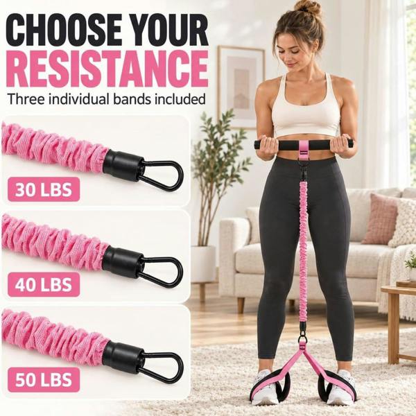 Leaper Pedal Resistance Band Adjustable 3 Tubes